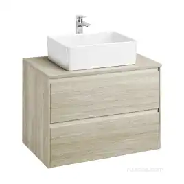 Тумбы под раковину Roca Ona 80 A857630512 подвесная, цвет, Дуб светлый