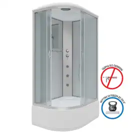 Душевая кабина Niagara Classic 120х80х215 NG-2310-14RG высокий поддон, с гидромассажем, 23101424RG