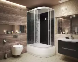 Душевая кабина Niagara Eco 120х80х215 NG-7510-14L высокий поддон, без гидромассажа