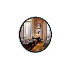 Зеркало AVS Мид 77 см рама пластик, черное