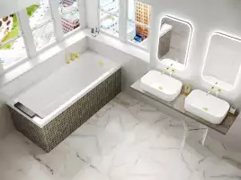Акриловая ванна WHITECROSS Wave 140x70 белая, 0101.140070.100