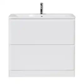 Тумба под раковину BelBagno ALBANO-800-2C-PIA-BL напольная Bianco Lucido