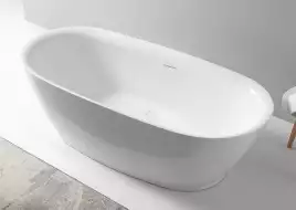 Акриловая ванна Abber 180х84 AB9205, отдельностоящая, Белая глянцевая