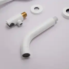 Встраиваемая душевая система AVS SLIMMER 811-141-MW с изливом, белый матовый