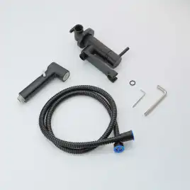 Смеситель с гигиеническим душем Aquatek Ника AQ1819MB, Черный матовый