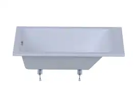 Акриловая ванна Aquatek Калибри 160х70, Eco-friendly KL160-0000001, без панели, каркаса и слив-перелива