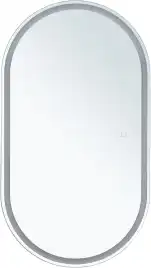 Зеркальный шкаф Aquanet Монте 50 белый, с LED подсветкой, 344787