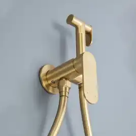 Гигиенический душ со смесителем AVS Beauty брашированное золото, 811-531-BG
