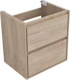 Тумба под раковину Aquanet Милан 60 дуб светлый, подвесная, 336382