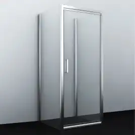 Душевой уголок WasserKRAFT Salm 27I 100х90 27I41 профиль Хром стекло Прозрачное