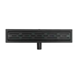 Душевой лоток Azario 60 см AZT3BLACK600 с перфорированной решеткой, Черный матовый
