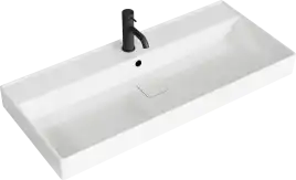 Тумба с раковиной подвесная Aqwella 5 Stars Pure 100 см, PUR0110SH, цвет Шалфей зелёный