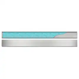 Душевой лоток Azario Klasik 85 см AZ-CH 850 KN с решеткой под плитку, Хром матовый