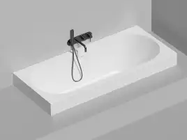 Ванна Salini ORNELLA AXIS KIT 170х75 103513M из материала S-Sense, Белая матовая