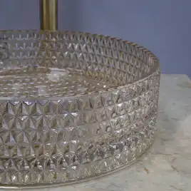 Раковина AVS Диаманд 36x36 бежевая