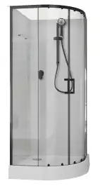 Душевая кабина Aquanet Passion EVO R black 90x90 набор 1