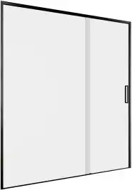 Душевая дверь Aquanet Pleasure Evo 160 см, AE65-N160-BT, профиль Черный, стекло Прозрачное