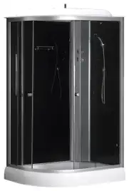 Душевая кабина Loranto 120х80 низкий поддон, прозрачное стекло, профиль Хром, CS-66121R G 120