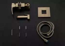 Гигиенический душ со смесителем Gappo G7207-4 встраиваемый, Бронза