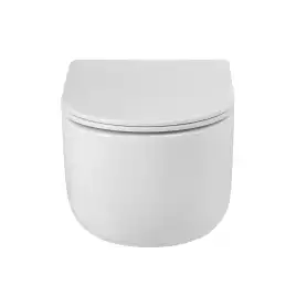 Подвесной унитаз BelBagno SOFT-TOR BB084CH-TOR/SC, безободковый, смыв торнадо с сиденьем микролифт, Белый