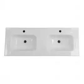 Керамическая раковина с двумя чашами BelBagno BB1200-2-ETL