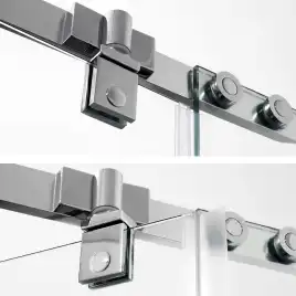 Душевой уголок WasserKRAFT Leine 35P 90х90 35P11 профиль Хром стекло Прозрачное