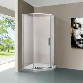 Душевой уголок Vincea Stresa 100х100 VSP-1S100CL, профиль хром, стекло Прозрачное
