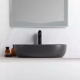 Раковина накладная BelBagno 600х420х140 BB1084-H311, цвет Серый