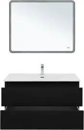 Тумба под раковину Aquanet Вега 2.0 100 маренго, подвесная, 337945