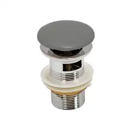 Рукомойник AVS Грэйс 37x25 L, цементно-серый матовый с донным клапаном