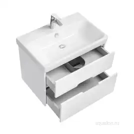 Тумба под раковину Aquaton Оливия 70 1A254301OL010 подвесная цвет, белый матовый