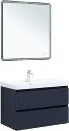 Тумба под раковину Aquanet Вега 2.0 80 маренго, подвесная, 337949