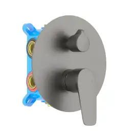 Смеситель для ванны Aquatek Бетта AQ1147BGM, Оружейная сталь