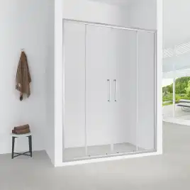 Душевая дверь Loranto 170 CS-AB04C-170, профиль хром, стекло Прозрачное
