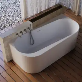 Акриловая ванна Abber 170х78 AB9494-1.7, отдельностоящая, Белая глянцевая