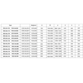 Душевой уголок Vincea Alpha 110х80 VSR-3AL8011MT, дверь раздвижная, профиль хром, стекло текстурное