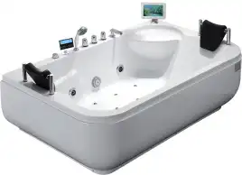 Акриловая ванна Gemy G9085 O R 180х116 с гидромассажем, правая