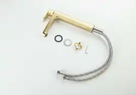 Смеситель для раковины Aquatek Оберон AQ1204BG, Золото матовое