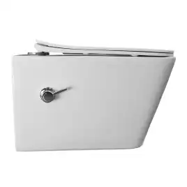 Подвесной унитаз Azario Dezi White BD AZ-W05-SWBD безободковый, с функцией биде, с сиденьем микролифт