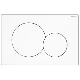 Кнопка смыва AZARIO NEW AZ-010.01 двойная, пластик, белый глянцевый