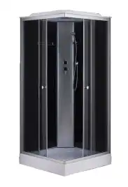 Душевая кабина Loranto 100х100, низкий поддон, Прозрачное стекло, CS-6411G,100*100*215