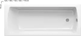 Акриловая ванна Ravak Classic II 170х70 CC51000000 прямоугольная, Белая