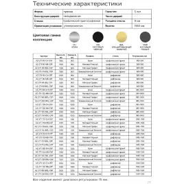 Душевая перегородка Azario 110 AZ-271-110-MGR-CGP, профиль графит матовый, стекло Прозрачное, с графическим принтом