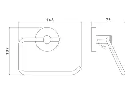 Держатель туалетной бумаги Aquatek Европа AQ4118BGM, Оружейная сталь