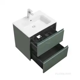 Тумбы под раковину Roca Ona 60 A857613513 подвесная, цвет, Зеленый матовый