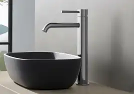 Смеситель для накладной раковины Aquatek Европа AQ1304CR, однорычажный, высокий, Хром