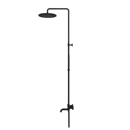 Душевая система для ванны WHITECROSS Y black Y1234BL, термостатическая, Черный матовый