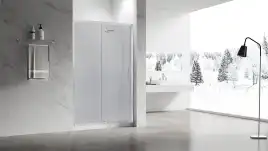 Душевая дверь Veconi Vianno VN-55 130 см, VN55-130-02-C8, профиль Хром, стекло Рифленное