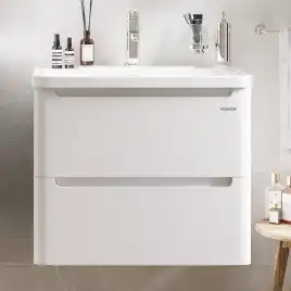 Тумба под раковину Grossman Адель 60 подвесная, белая глянцевая (106006)