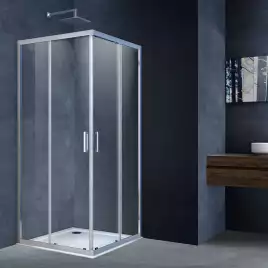 Душевой уголок Vincea Alpha 80х80 VSS-3AL800CL, профиль хром, стекло Прозрачное